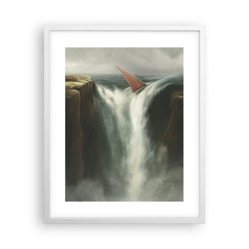 Poster în ramă albă - Precauțiile vieții - 40x50 cm