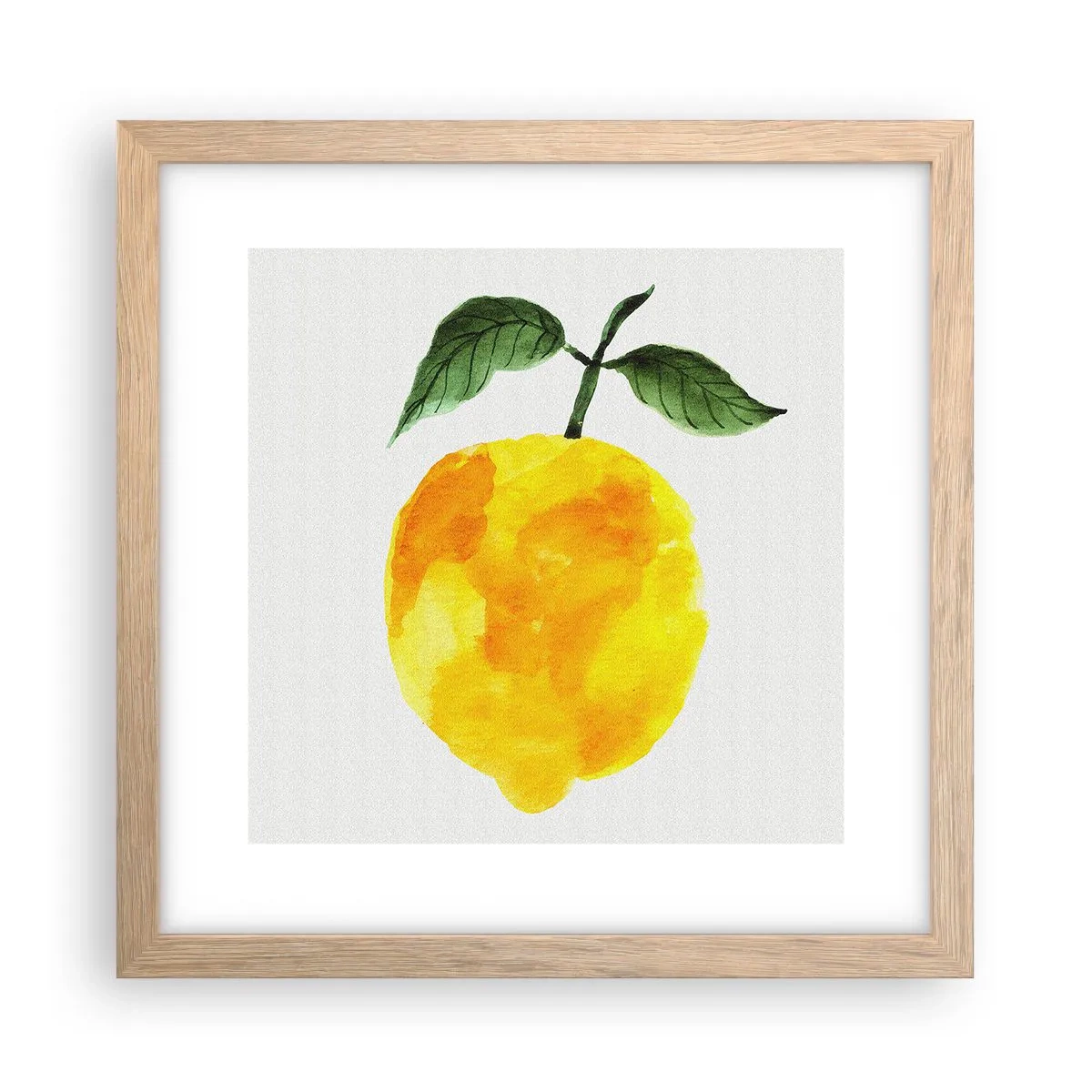 Poster în ramă de stejar deschis - Cum să simțiți gustul soarelui - 30x30 cm