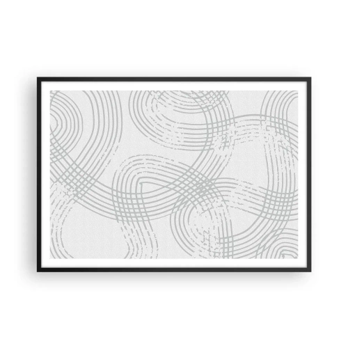 Poster în ramă neagră - Nu există o cale ușoară - 100x70 cm