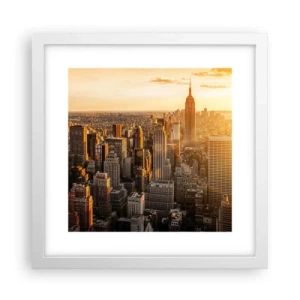 Poster în ramă albă - Crescând la soare - 30x30 cm