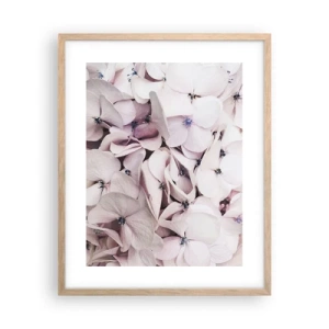 Poster în ramă de stejar deschis - Într-un potop de flori - 40x50 cm