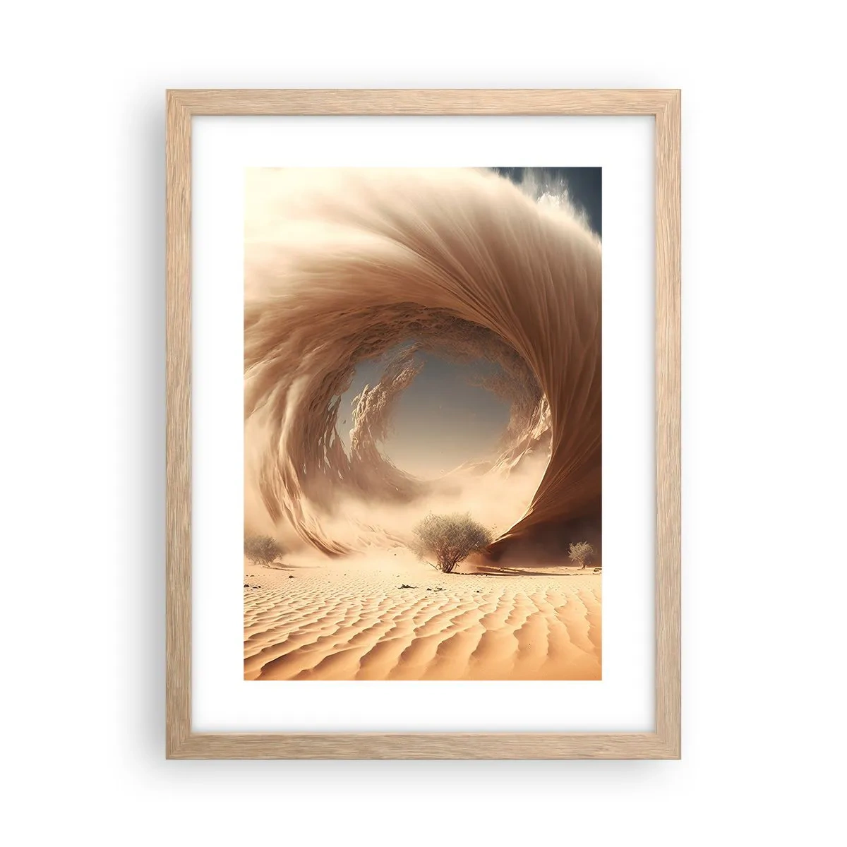 Poster în ramă de stejar deschis - Portal deschis - 30x40 cm