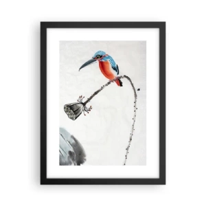 Poster în ramă neagră - Viața de pajiște - 30x40 cm