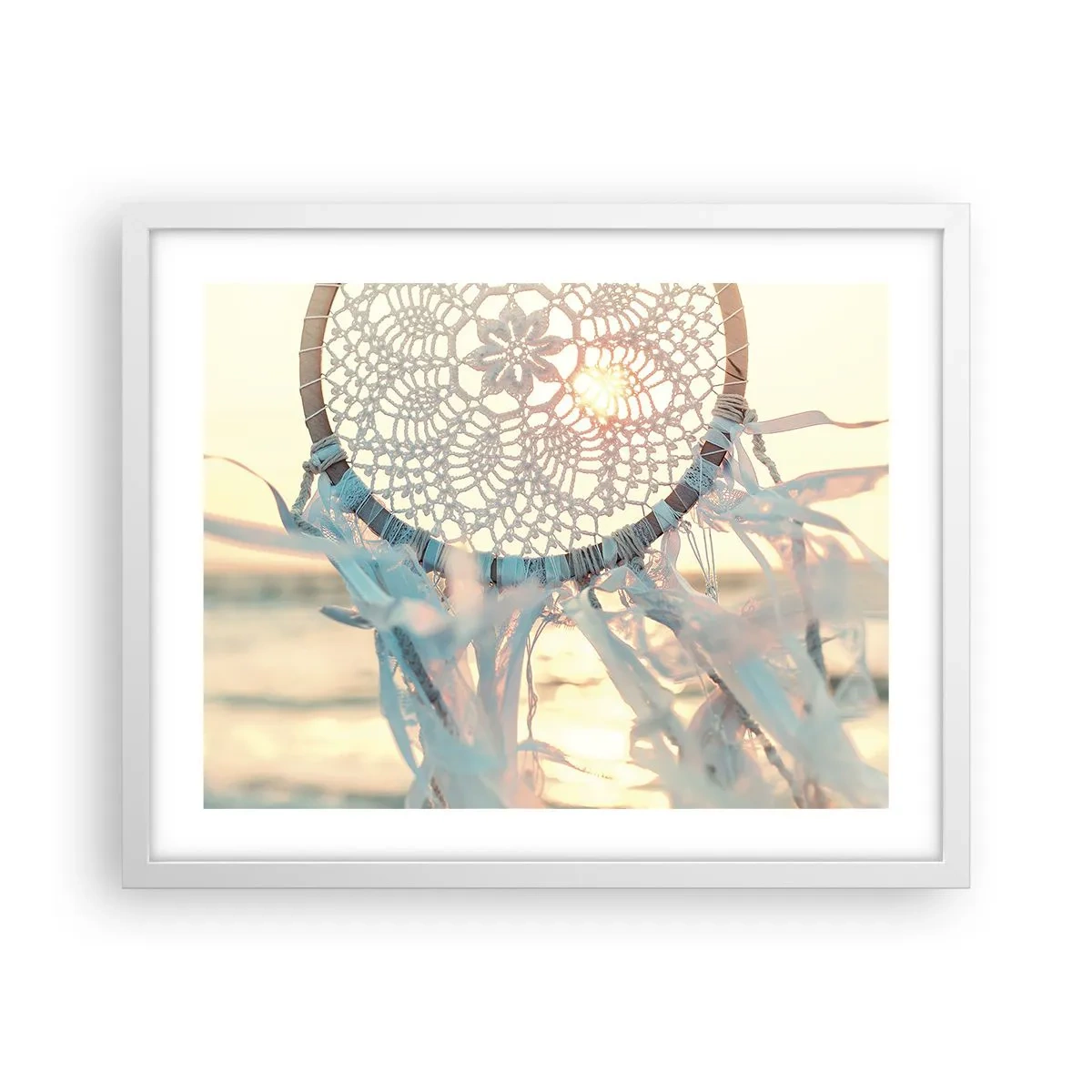 Poster în ramă albă - Totem de dantelă - 50x40 cm