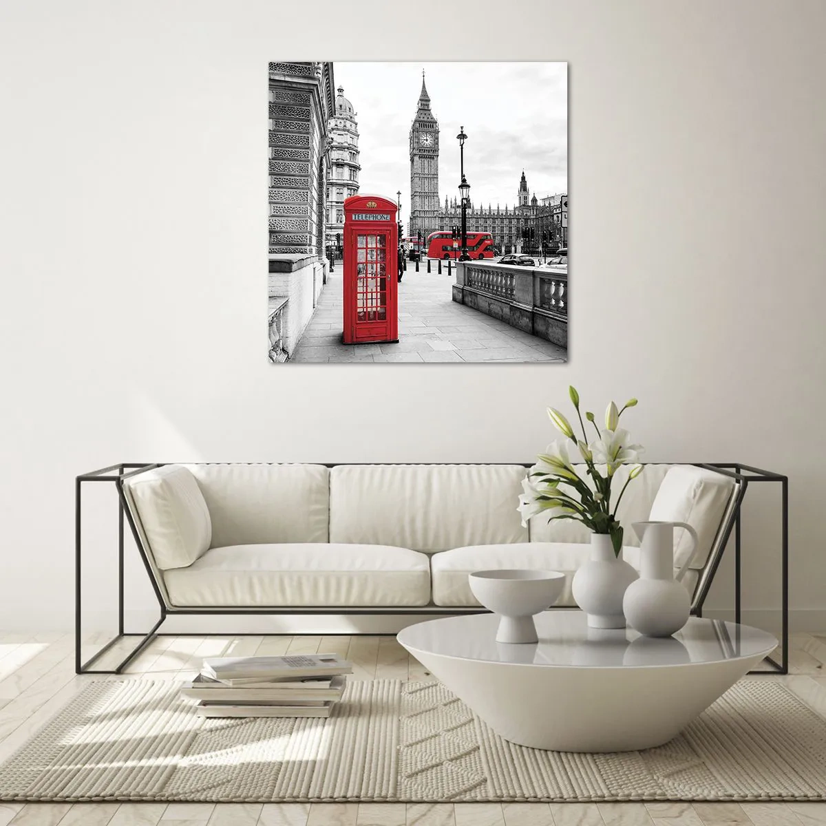 Tablou pe sticlă - Fără îndoială, Londra - 30x30 cm