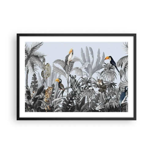 Poster în ramă neagră - O fabulă africană - 70x50 cm