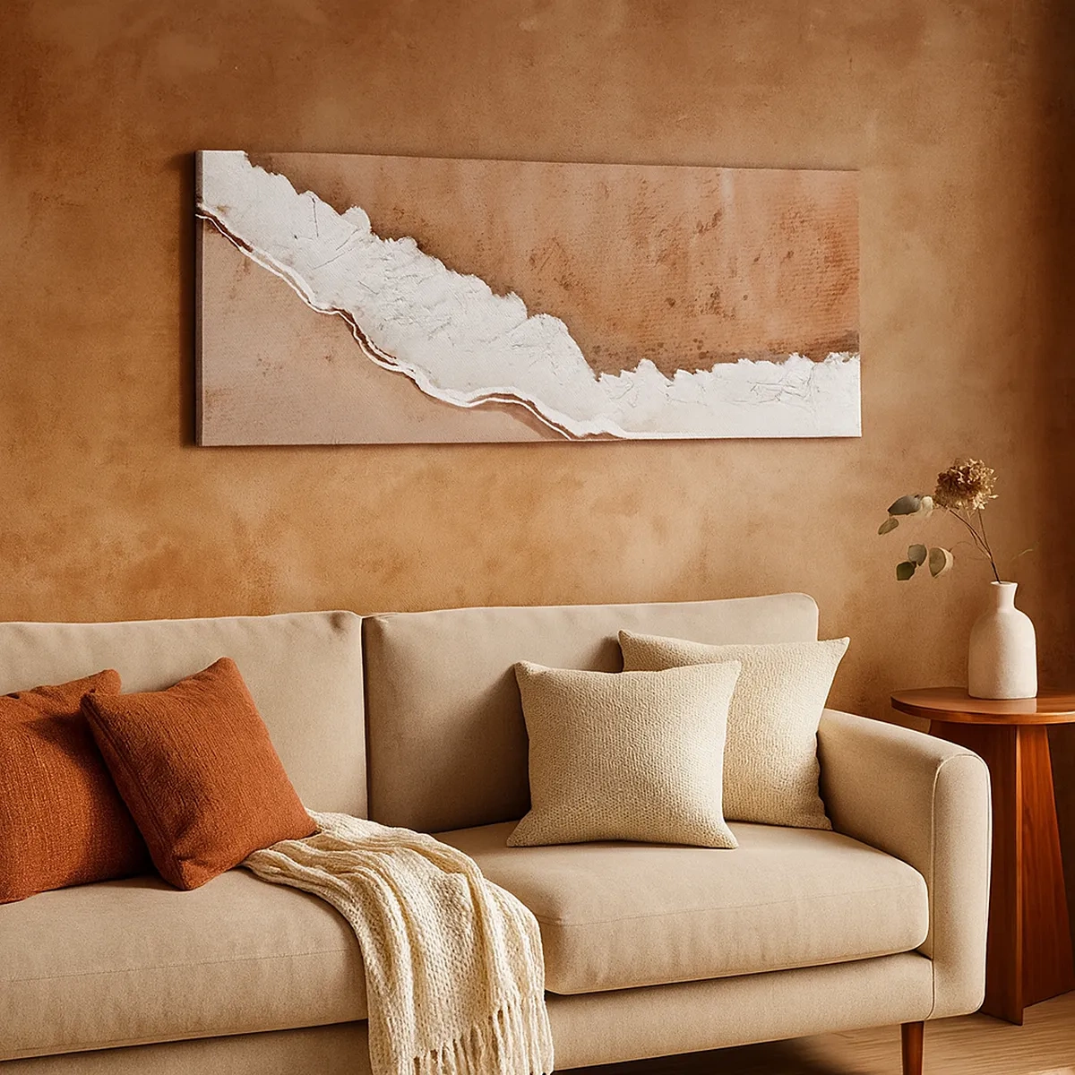 Tablou pe pânză - În culorile pământului - 30x30 cm