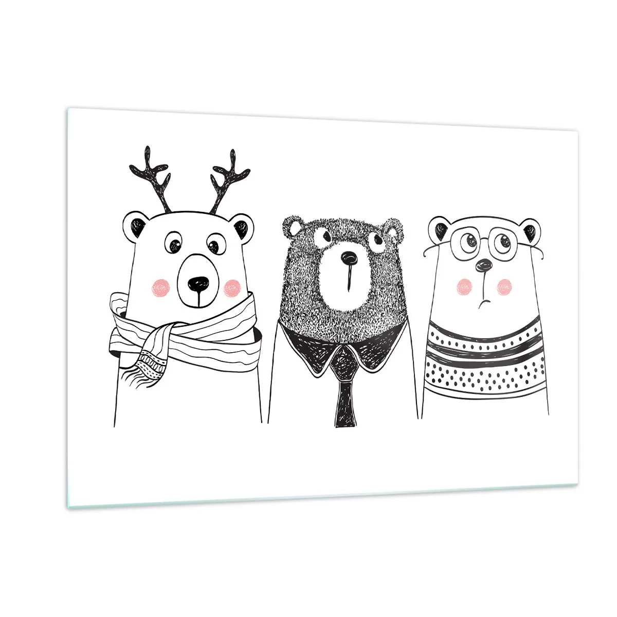 Tablou pe sticlă - Ursuleț, urs - 120x80 cm