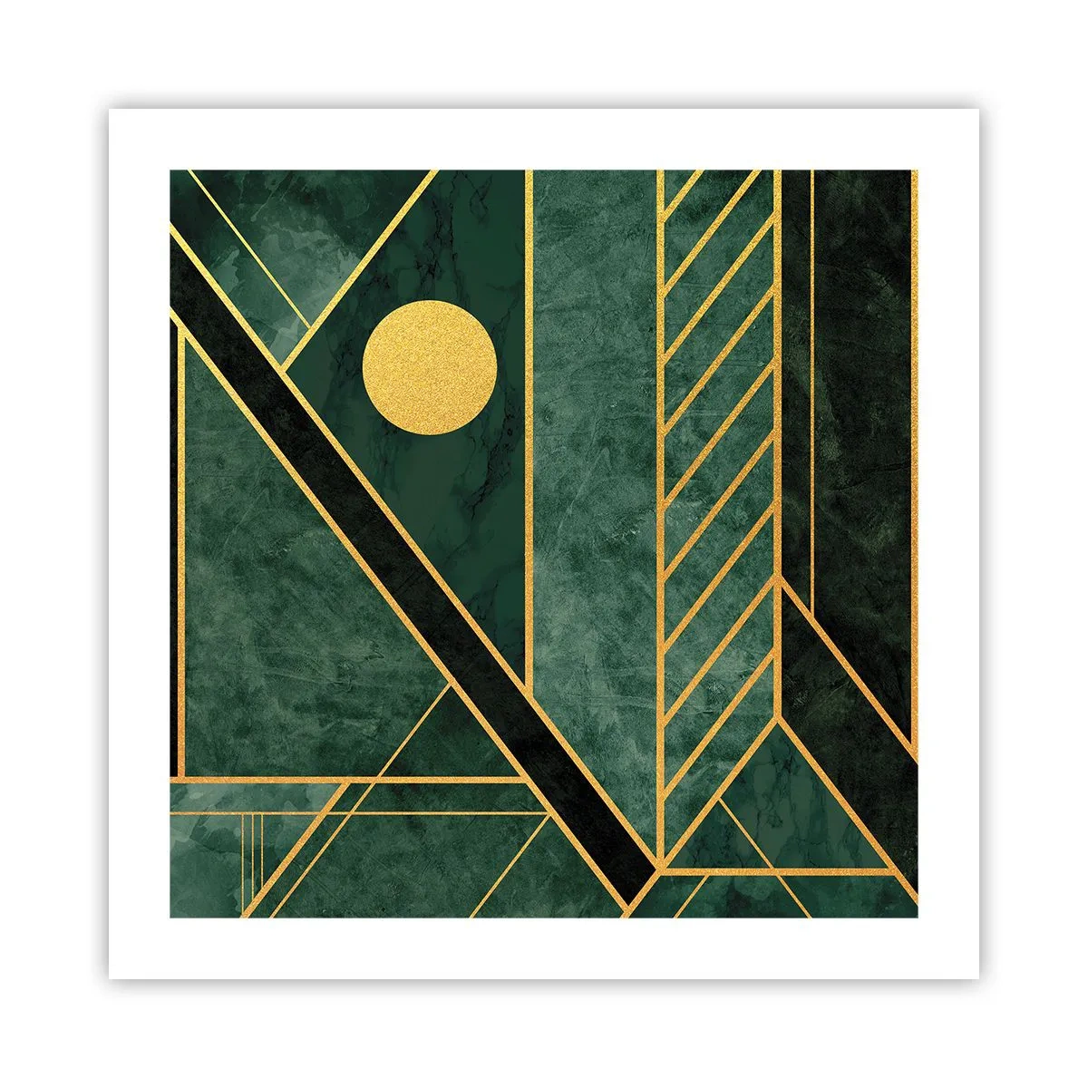 Poster - Dinamica aurului și a azurului - 50x50 cm