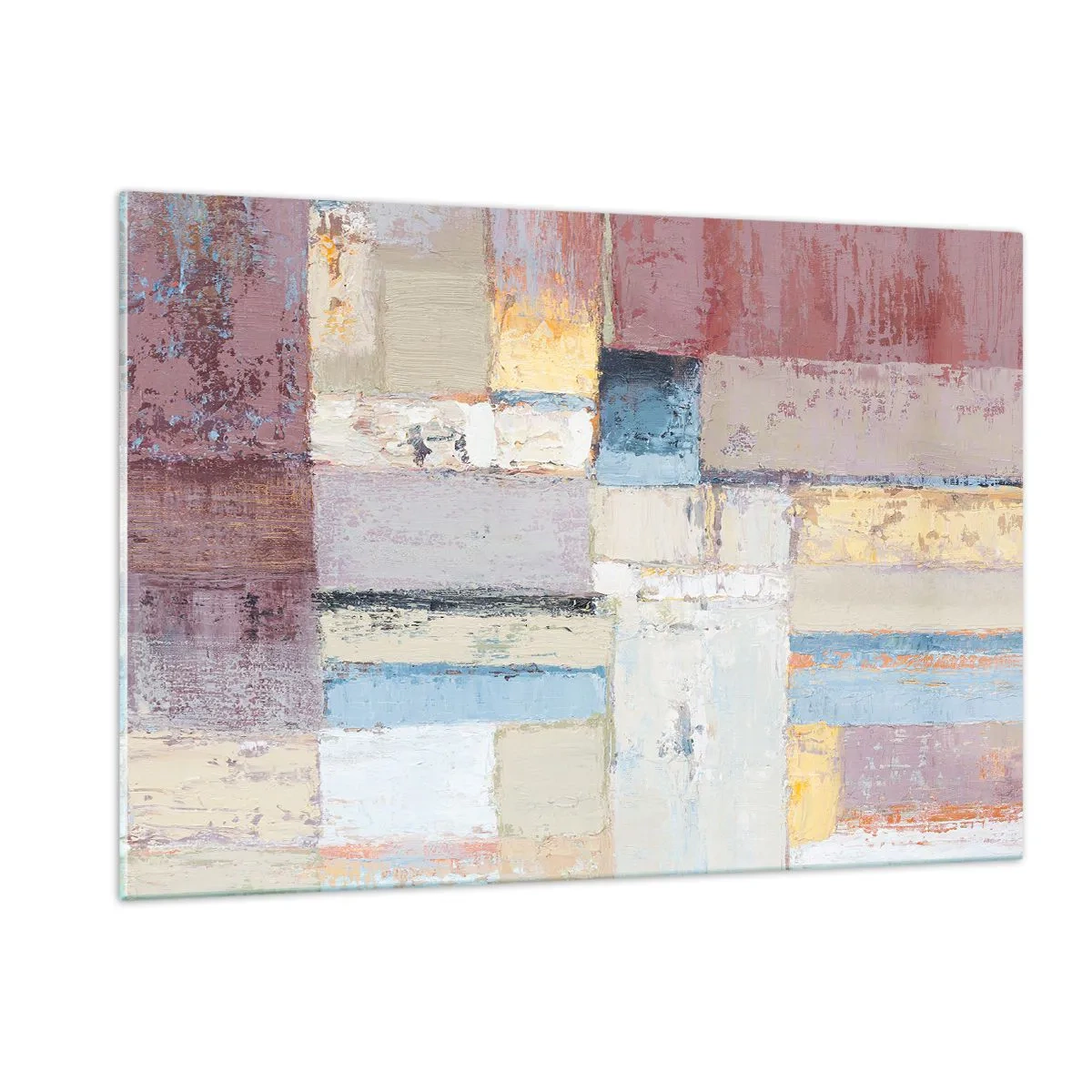 Tablou pe sticlă - Liniștea geometriei - 120x80 cm