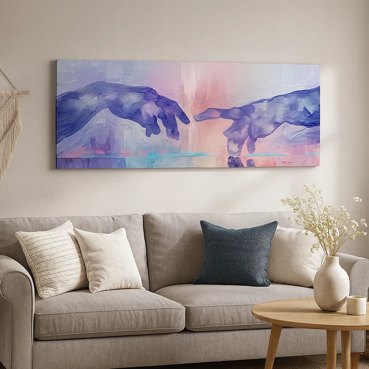 Tablou pe pânză - Scânteia divină a vieții - 30x30 cm