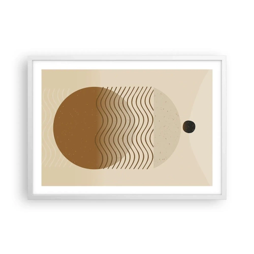 Poster în ramă albă - Despre originea figurilor geometrice - 70x50 cm