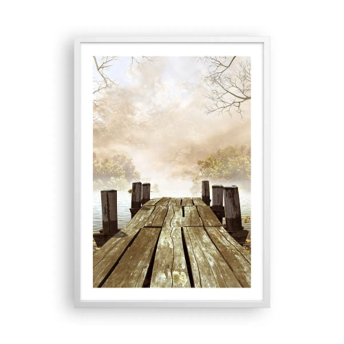 Poster în ramă albă - Tristețea blândă a toamnei - 50x70 cm