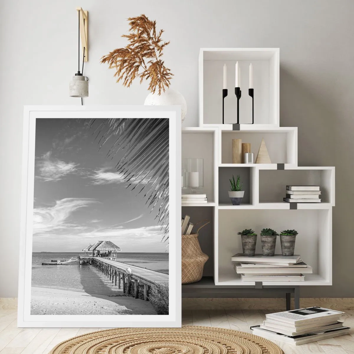 Poster în ramă albă - O amintire sau un vis? - 70x100 cm