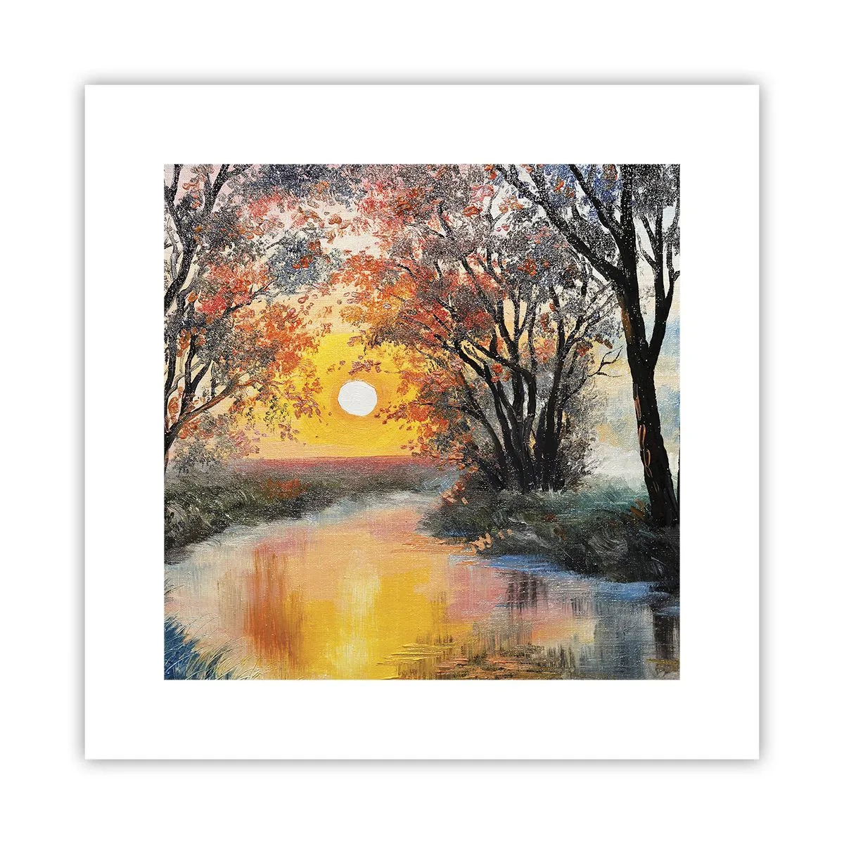 Poster - Atmosferă de toamnă - 30x30 cm