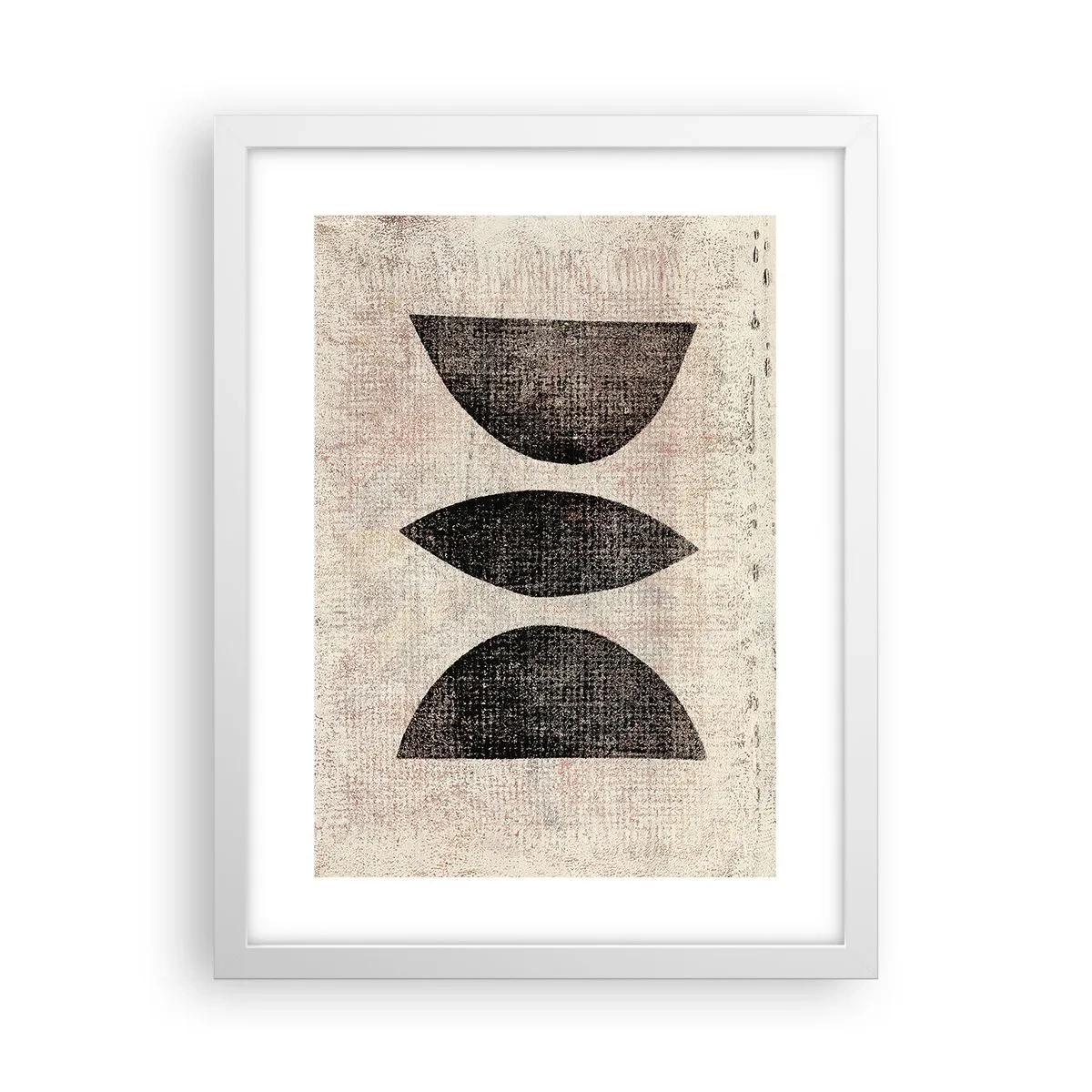 Poster în ramă albă - Abstracție etnică - 30x40 cm