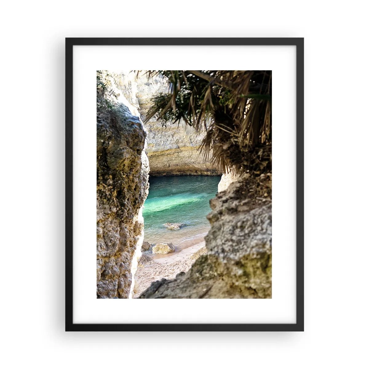 Poster în ramă neagră - Golful turcoaz - 40x50 cm
