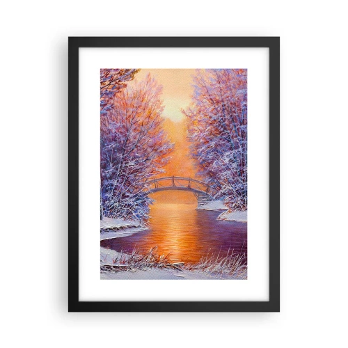 Poster în ramă neagră - Hai să ne întâlnim aici - 30x40 cm
