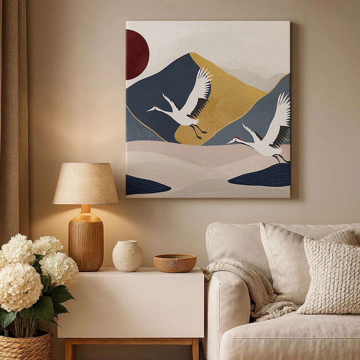 Tablou pe pânză - Și ziua a zburat din nou - 30x30 cm