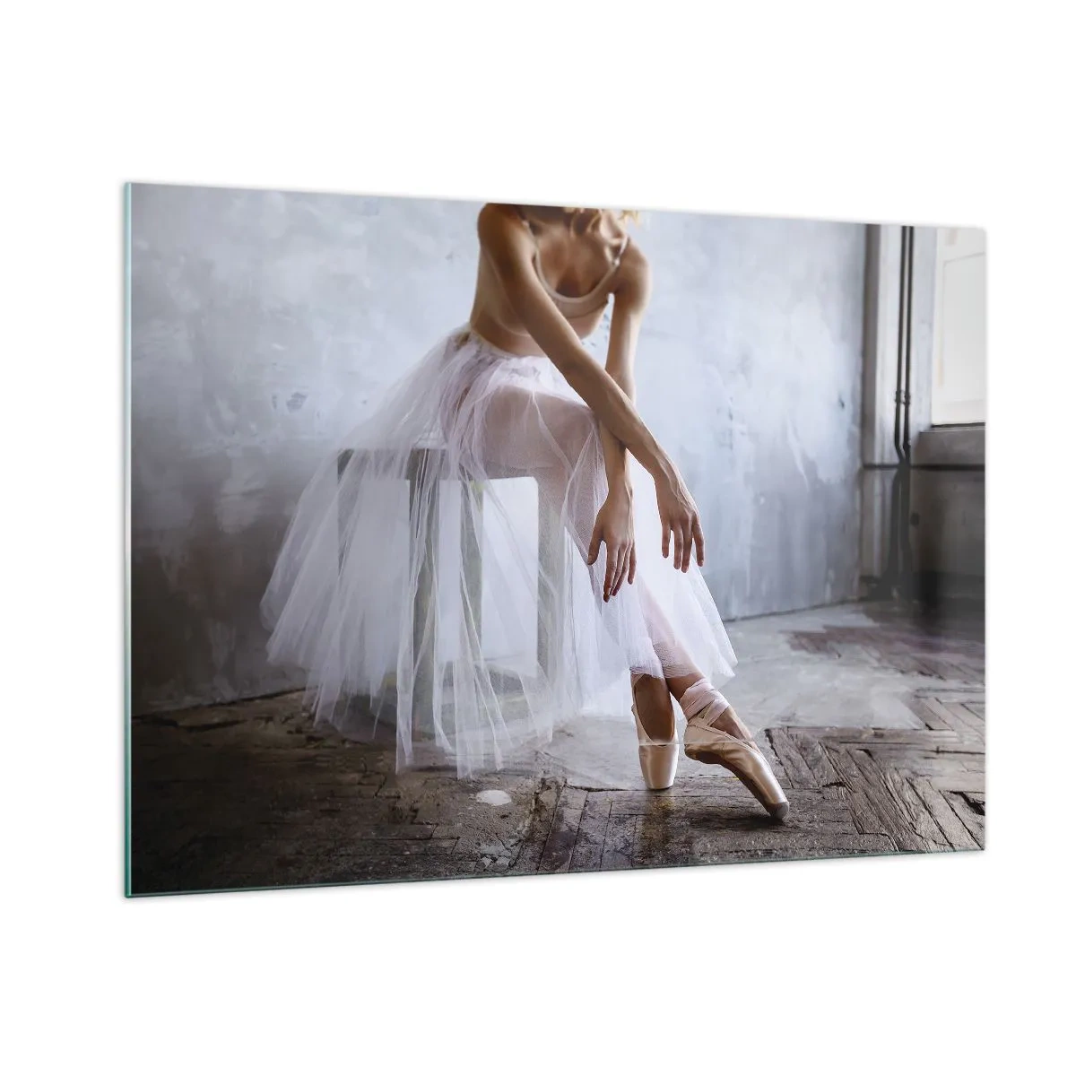 Tablou pe sticlă - Înainte ca luminile rampei să strălucească - 100x70 cm