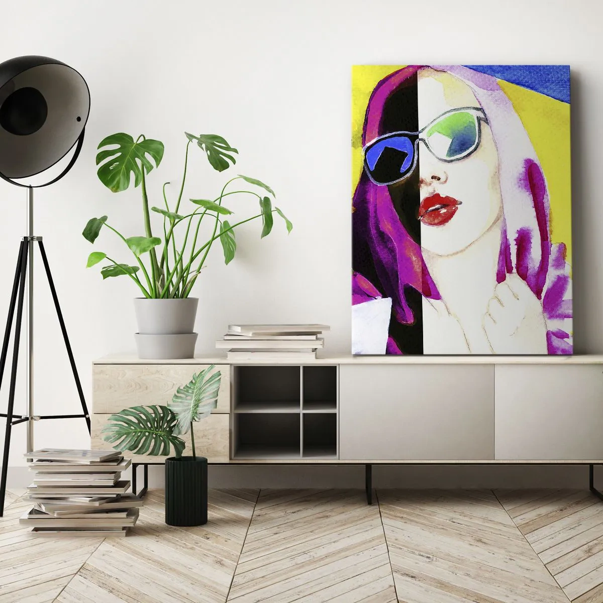 Tablou pe pânză - Nu sunt albă și nu sunt neagră - 45x80 cm
