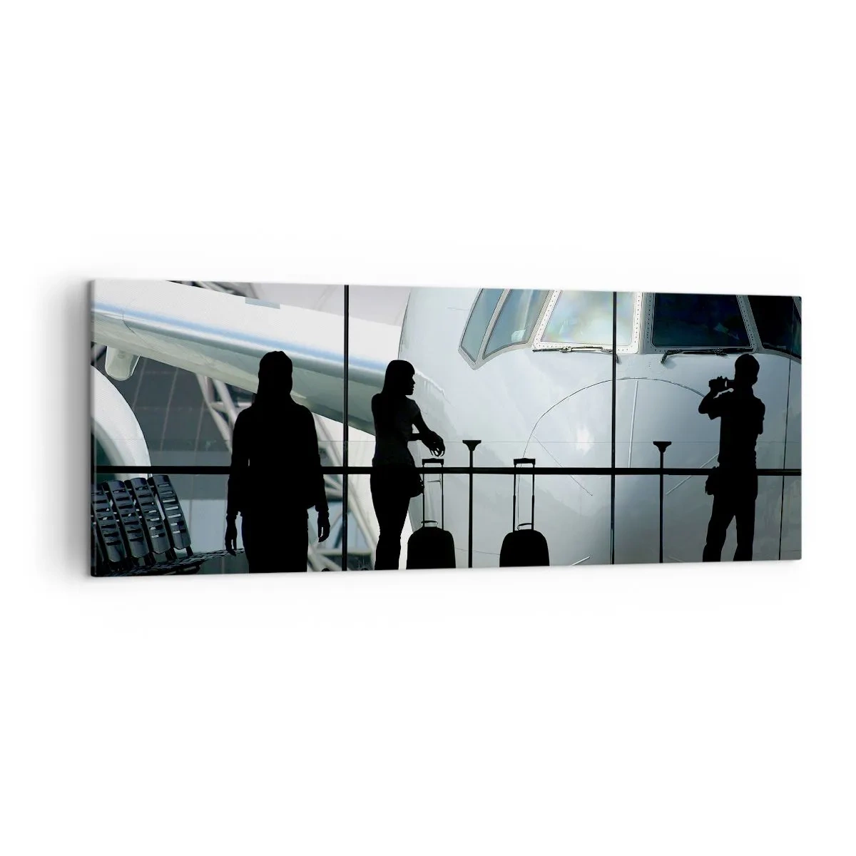 Tablou pe pânză - Vis a vis la aeroport - 140x50 cm
