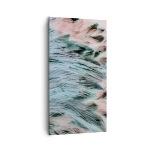 Tablou pe pânză - Puful roz și safir - 55x100 cm