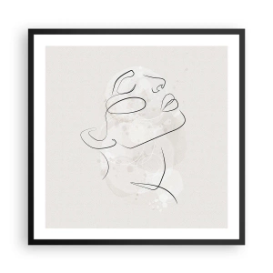 Poster în ramă neagră - Schiță de vis - 60x60 cm