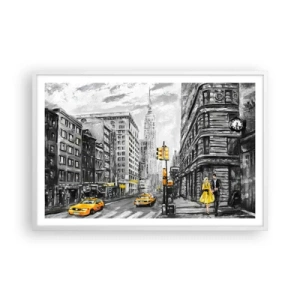 Poster în ramă albă - O poveste din New York - 91x61 cm