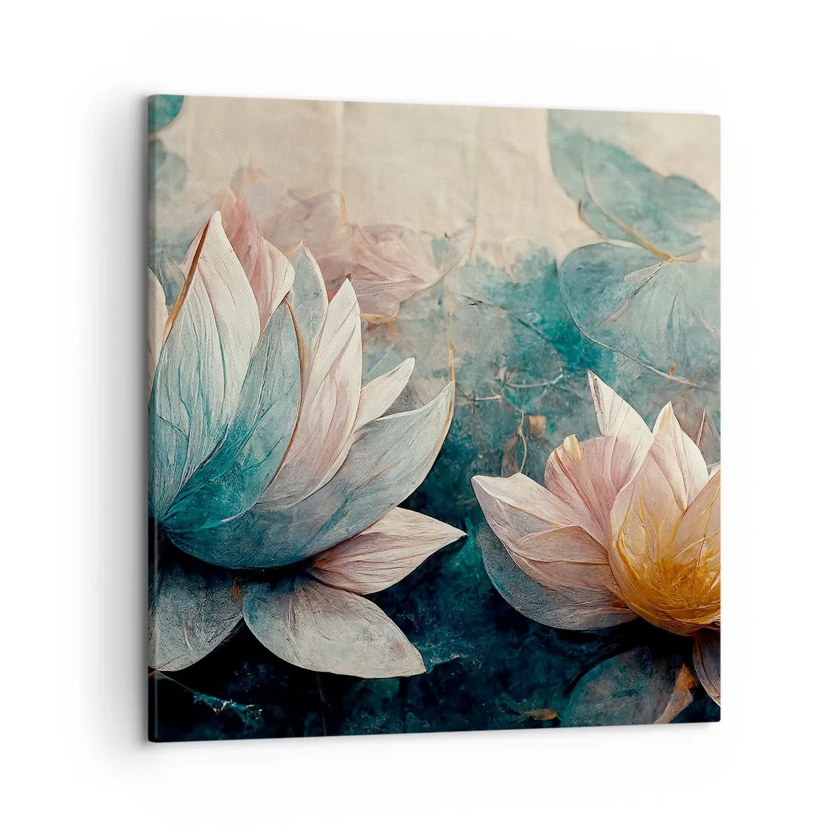 Tablou pe pânză - Stele de lac - 50x50 cm