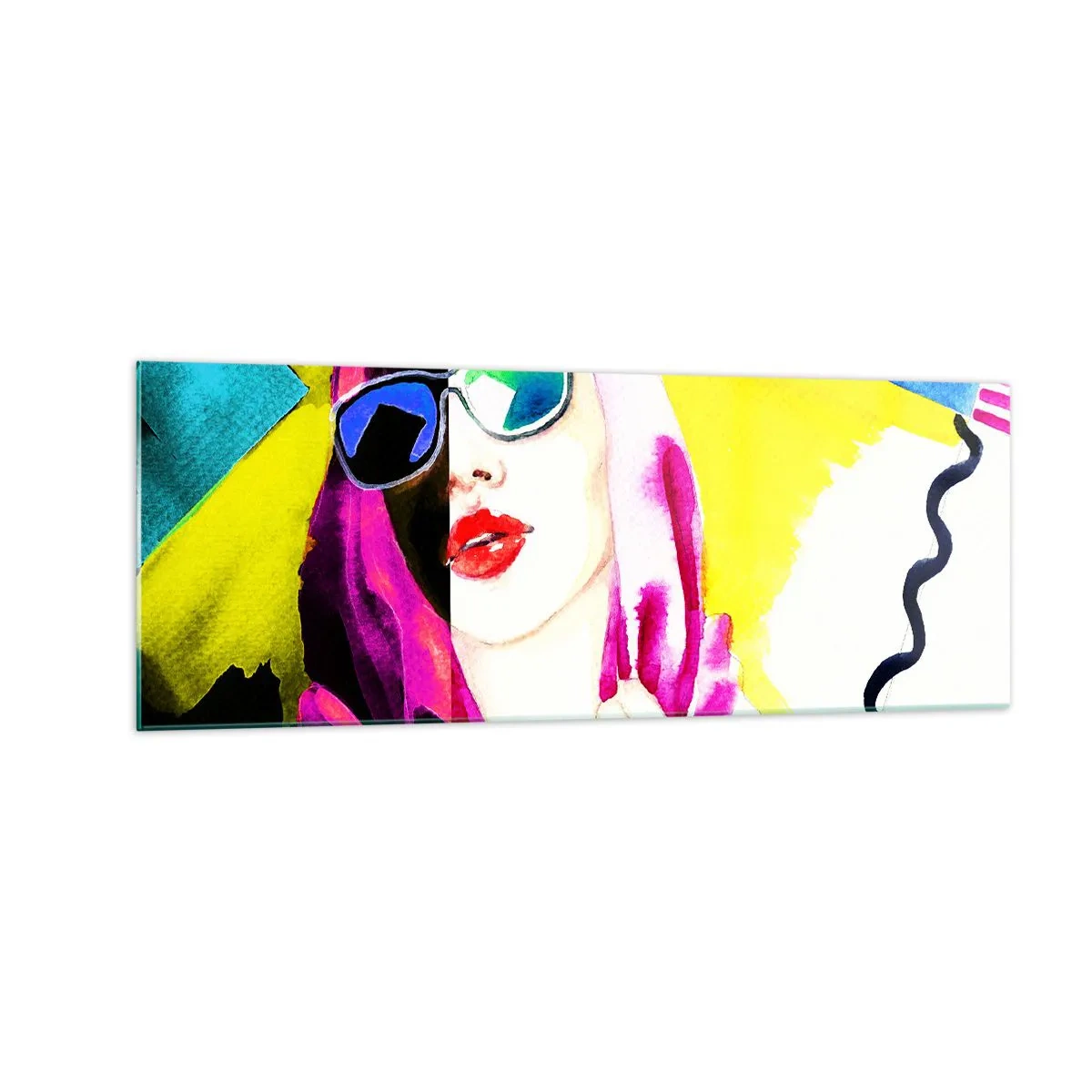 Tablou pe sticlă - Nu sunt albă și nu sunt neagră - 140x50 cm