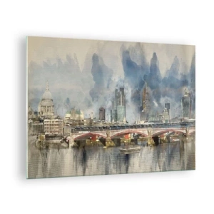 Tablou pe sticlă - Londra în toată splendoarea ei - 70x50cm - Londra în toată splendoarea ei - Decorațiune modernă pentru perete pentru living și dormitor ARTTOR