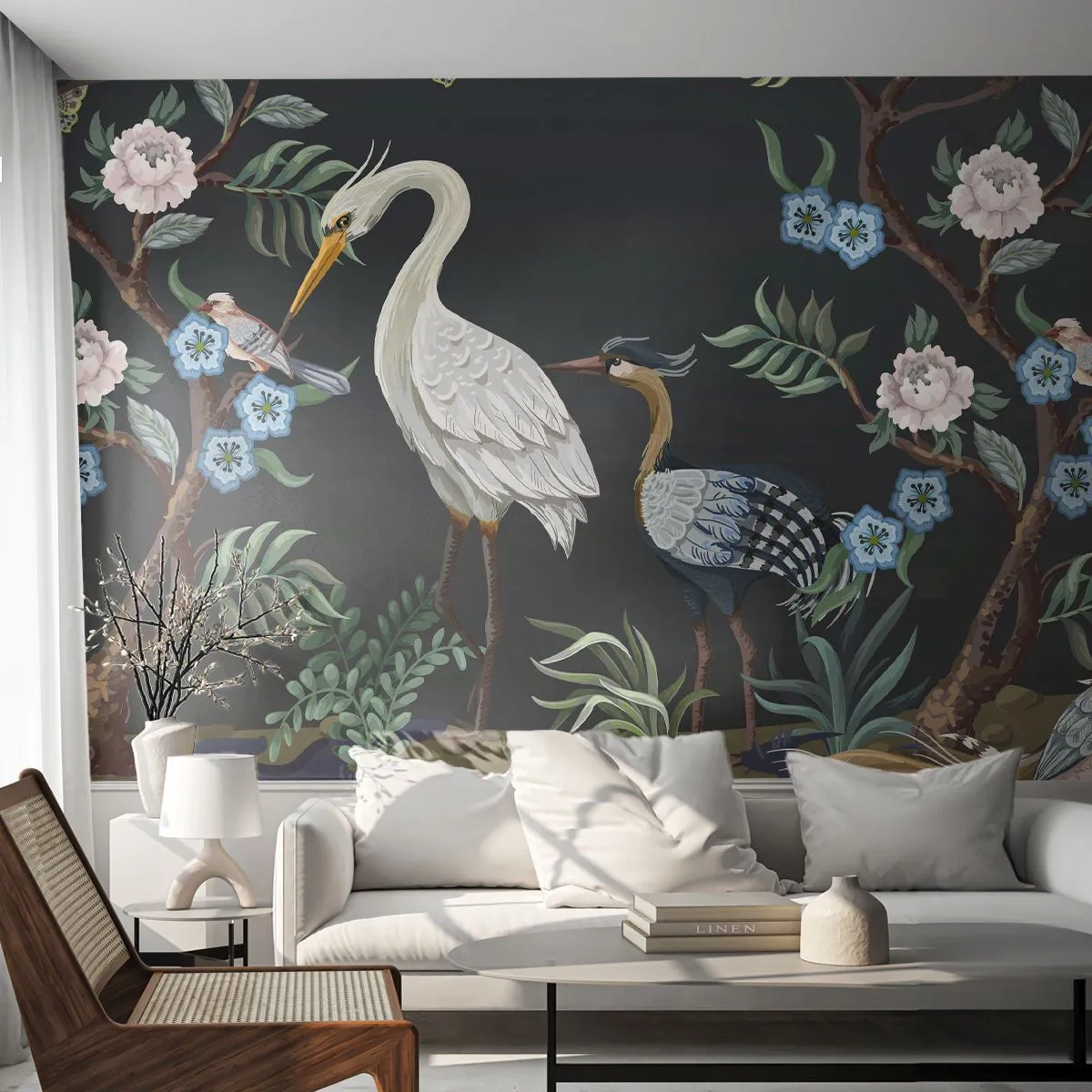 Tapet Premium Sand - Parada păsărilor - Animale, Flori, Pasăre - 100x70 cm