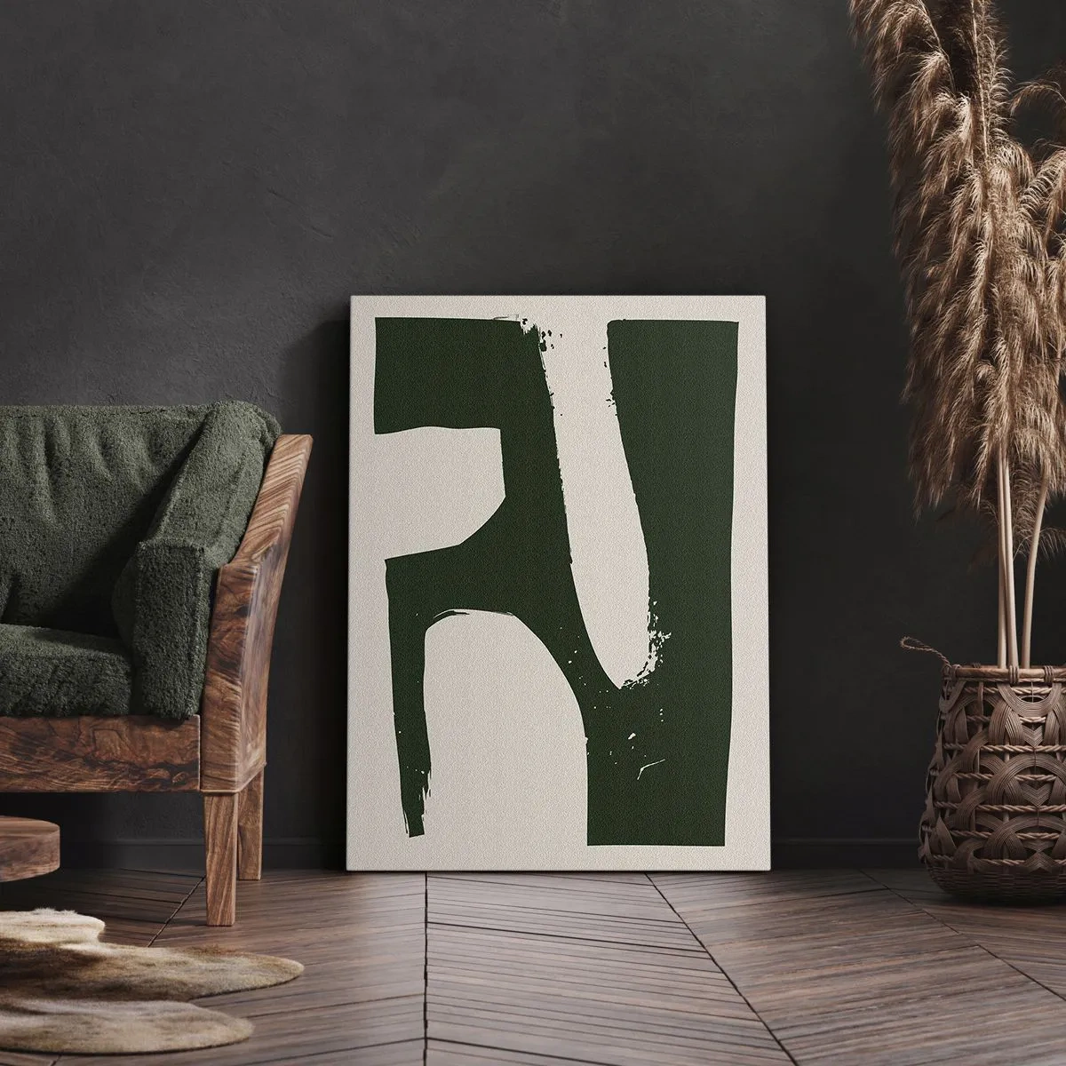 Tablou pe pânză - Golfuri de alb - 70x100 cm