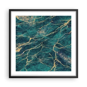 Poster în ramă neagră - Filon de aur - 50x50 cm
