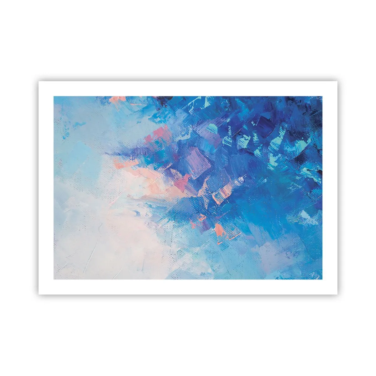 Poster - Abstracție de iarnă - 70x50 cm