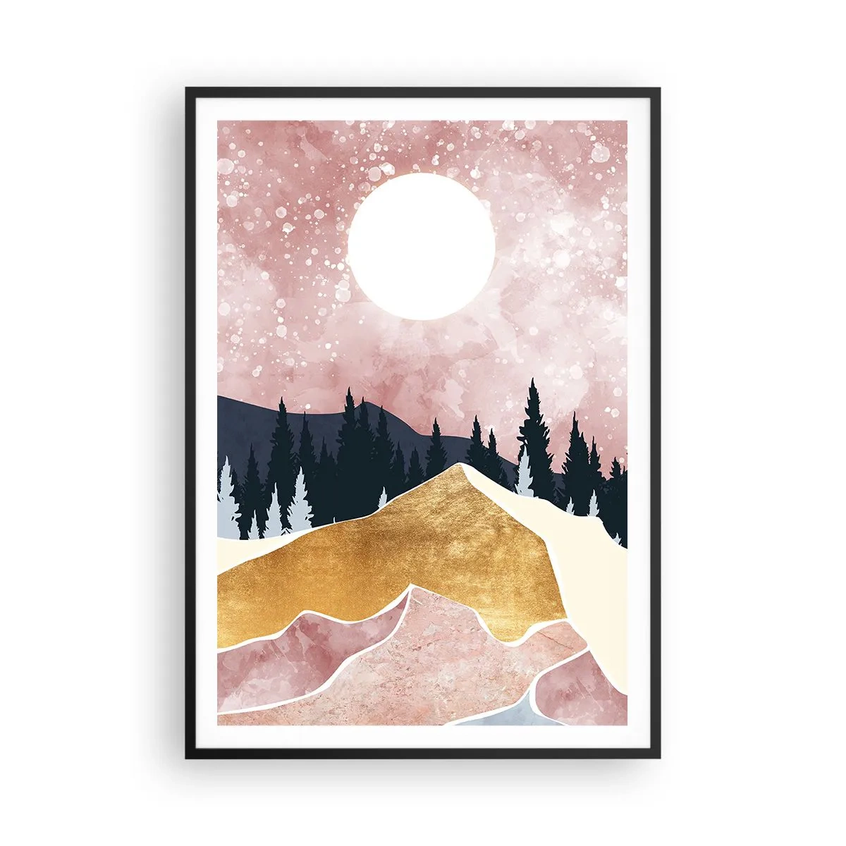 Poster în ramă neagră - Garda de noapte - 70x100 cm