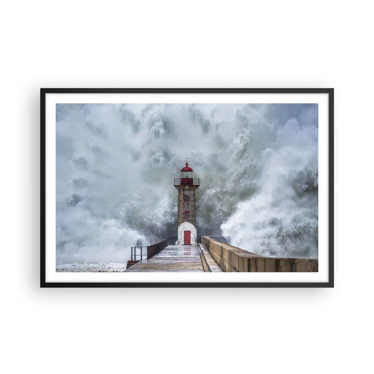 Poster în ramă neagră - Zgomotul apelor, sunetul vântului - 91x61 cm