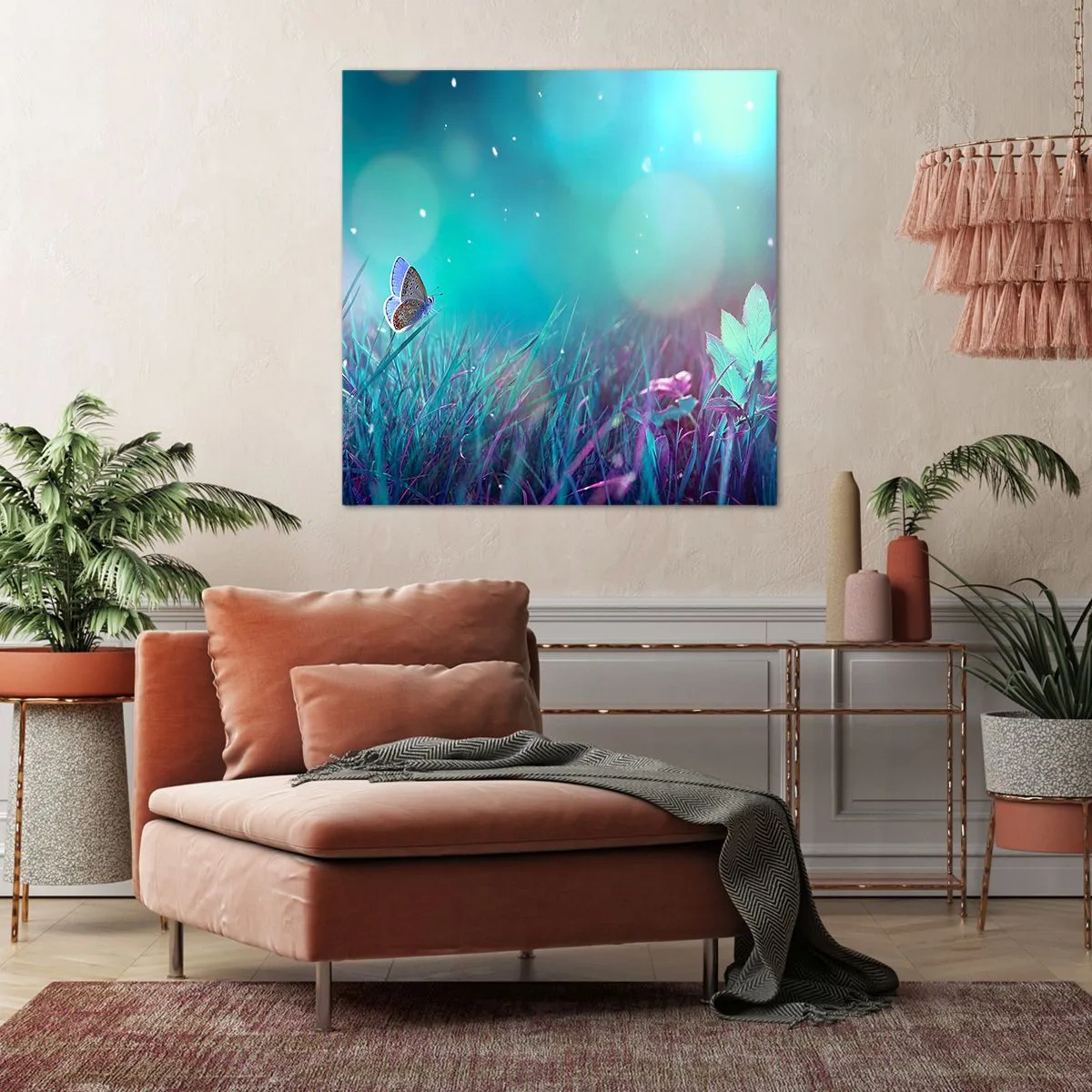 Tablou pe pânză - Viața secretă a luncii - 60x60 cm