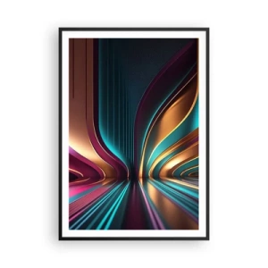Poster în ramă neagră - Arhitectură de lumină - 70x100 cm