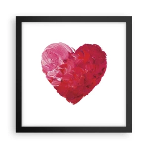 Poster în ramă neagră - All you need is love - 30x30 cm