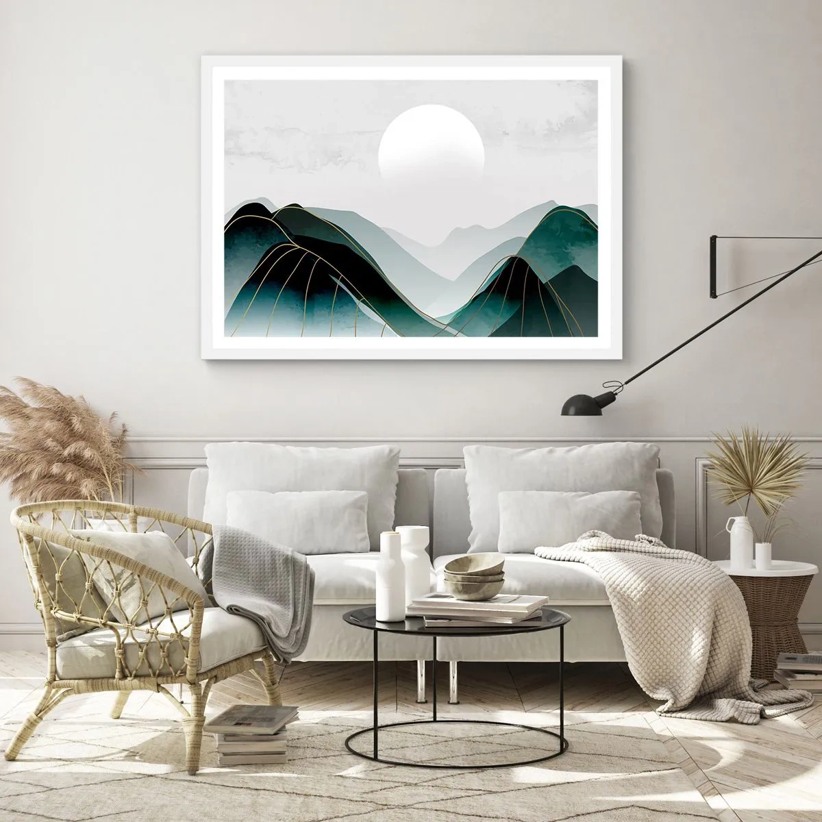 Poster în ramă albă - Măreție deplină - 50x40 cm