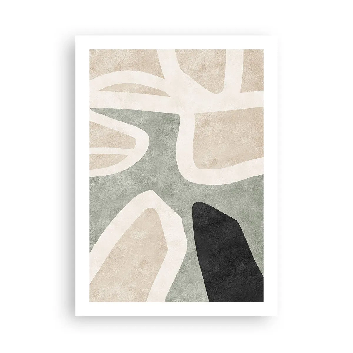 Poster - Compoziție cu motiv negru - 50x70 cm