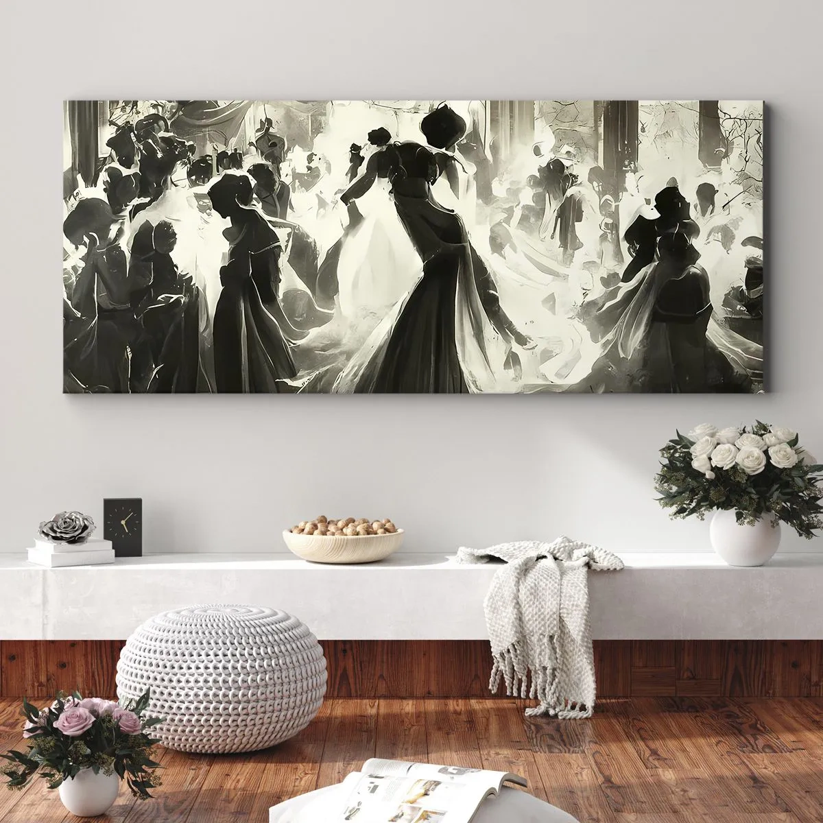 Tablou pe pânză - Marea mascaradă - 90x30 cm