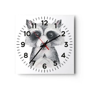 Ceas de perete - Ceas pe sticlă - Un moment pentru emoții - 30x30 cm