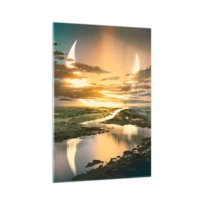 Tablou pe sticlă - Undeva într-o galaxie foarte, foarte îndepărtată - 70x100 cm