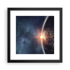 Poster în ramă neagră - Într-o nouă perspectivă - 30x30 cm