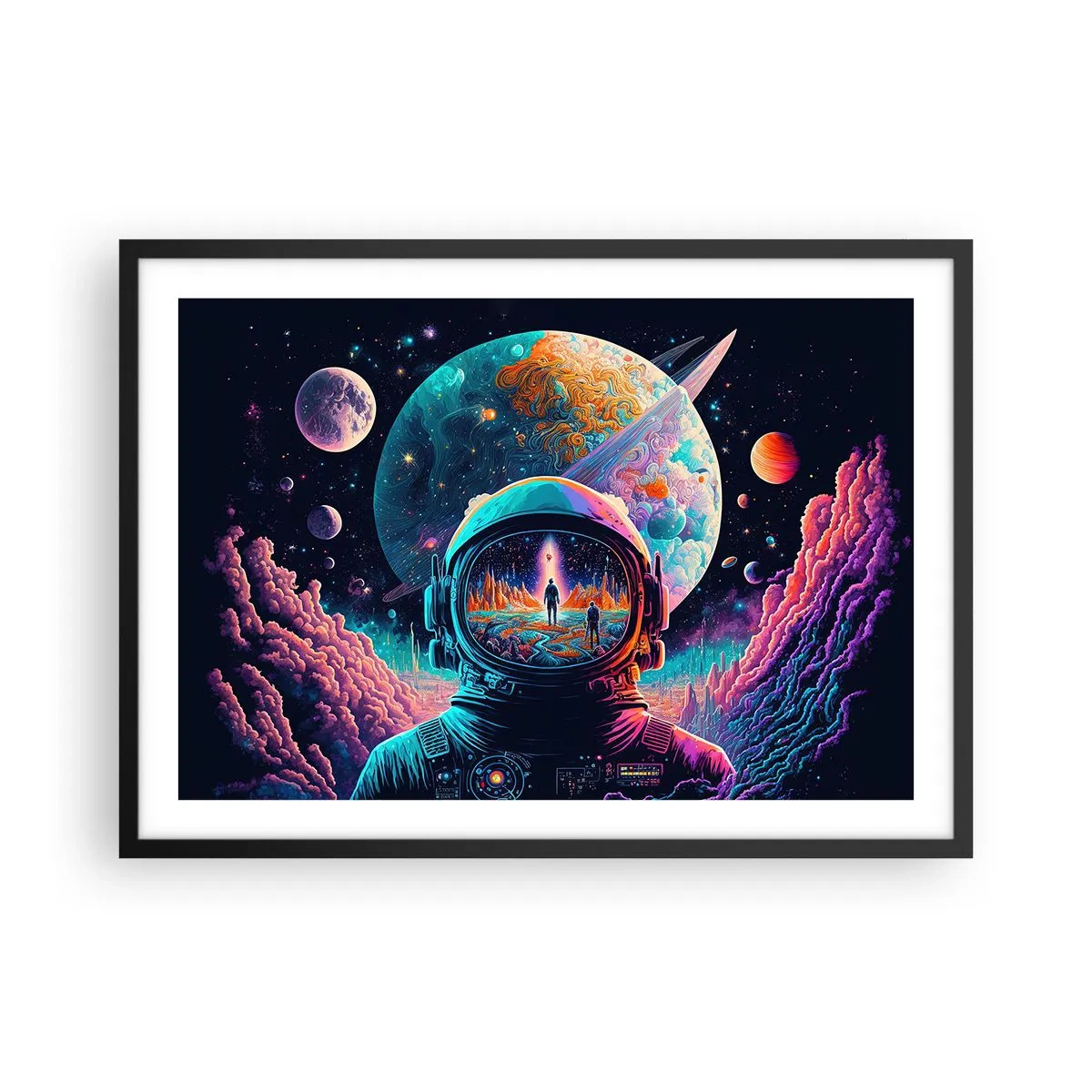 Poster în ramă neagră - Visul nevisat al filozofiilor - 70x50 cm