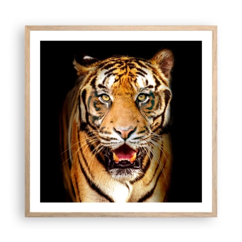 Poster în ramă de stejar deschis - Sălbăticia inimii - 60x60 cm