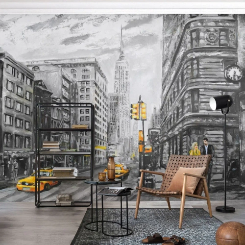 Tapet Premium Canvas - O poveste din New York - Oraș, New York, Arhitectură - 400x280 cm